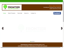 Tablet Screenshot of frontiermulchproducts.com